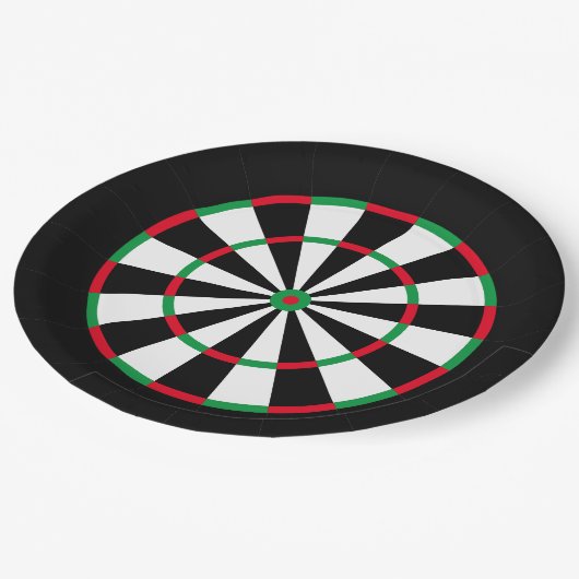 Aangepaste tekst Aangepast tekenbord | Rood en gro Papieren Bordje (Gekanteld)