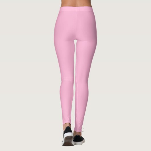 Aangepaste tekst Aangepaste roze gym Leggings (Achterkant)