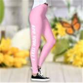 Aangepaste tekst Aangepaste roze gym Leggings
