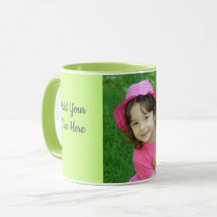 Aangepaste tekst aanpassen Kinder foto Koffie groe Mok