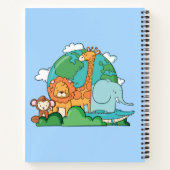 Aangepaste tekst Aarde met dieren Notitieboek (Achterkant)