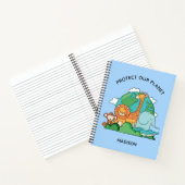Aangepaste tekst Aarde met dieren Notitieboek (Binnen)