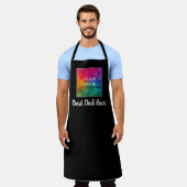 Aangepaste Tekst Afbeelding Kleur Sjabloon Beste P Schort (Gedragen)