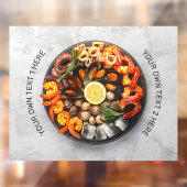 Aangepaste tekst Afdrukhout Raamsticker (Vel 2)