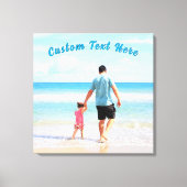 Aangepaste tekst afdrukken op uw fotocanvas (Voorkant)