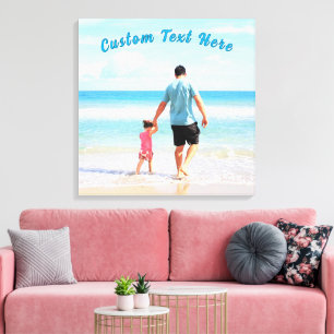 Aangepaste tekst afdrukken op uw fotocanvas