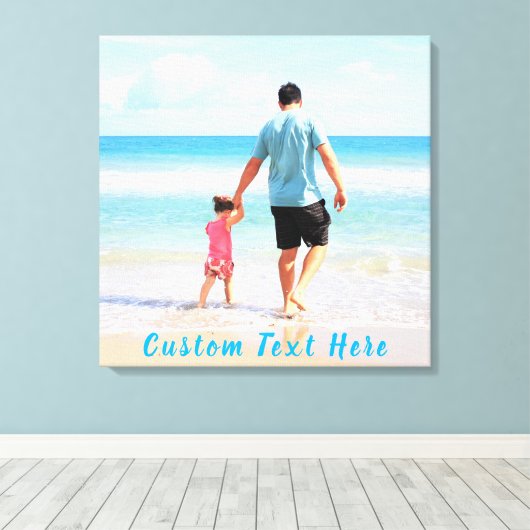 Aangepaste tekst afdrukken op uw fotocanvas (Insitu (Houten vloer))