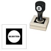 Aangepaste tekst AFGEWEZEN Afgedrukt Perfect Quali Rubberstempel (Gestempeld)