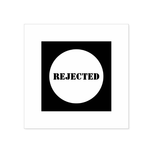 Aangepaste tekst AFGEWEZEN Afgedrukt Perfect Quali Rubberstempel (Afrduk)