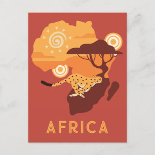 Aangepaste tekst Afrika Briefkaart
