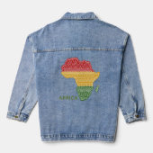 Aangepaste tekst Afrika Denim Jacket (Achterkant)