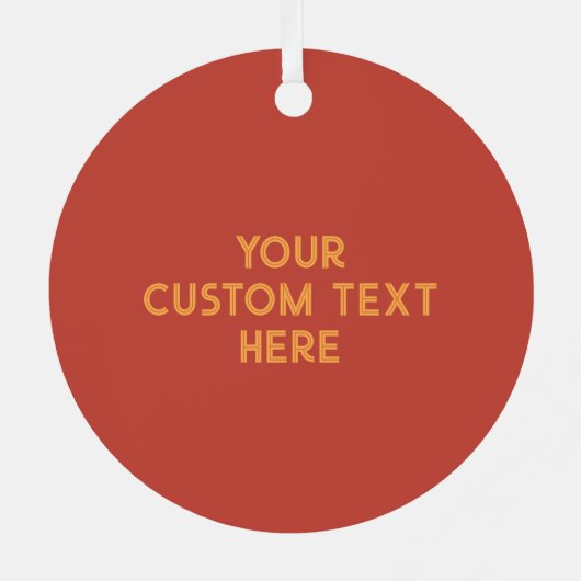 Aangepaste tekst Afrika Metalen Ornament (Achterkant)