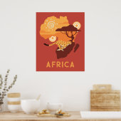 Aangepaste tekst Afrika Poster (Keuken)