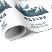 Aangepaste tekst ALASKA Cadeaupapier (Rol Hoek)