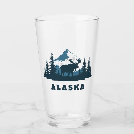 Aangepaste tekst ALASKA Glas (Voorkant)