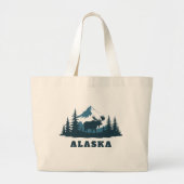 Aangepaste tekst ALASKA Grote Tote Bag (Voorkant)