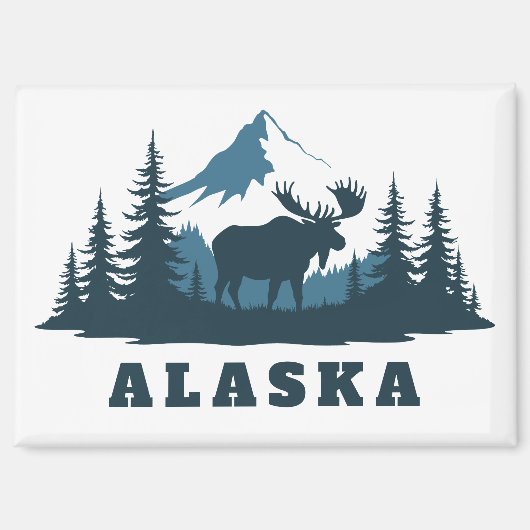 Aangepaste tekst ALASKA Magneet (Voorkant)