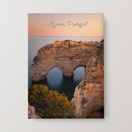Aangepaste tekst Algarve, Portugal Button (Voorkant)