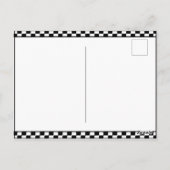 Aangepaste tekst Alice in Wonderland Witte Konijn  Briefkaart (Achterkant)