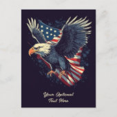 Aangepaste tekst American Eagle Briefkaart (Voorkant)