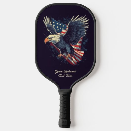 Aangepaste tekst American Eagle Pickleball Paddle (Achterkant)