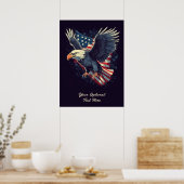 Aangepaste tekst American Eagle Poster (Keuken)