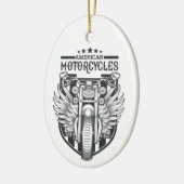 Aangepaste tekst "American Motocycles" ornament (Links)