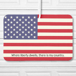 Aangepaste tekst Amerikaanse vlag auto Luchtverfrisser