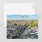 Aangepaste tekst Amsterdam Briefkaart (Voorkant / Achterkant)
