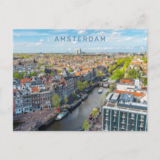 Aangepaste tekst Amsterdam Briefkaart (Voorkant)