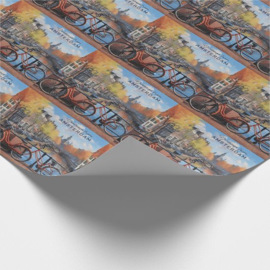 Aangepaste tekst Amsterdam Cadeaupapier (Hoek)