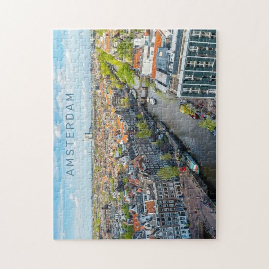 Aangepaste tekst Amsterdam Legpuzzel (Verticaal)