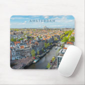 Aangepaste tekst Amsterdam Muismat (Met muis)