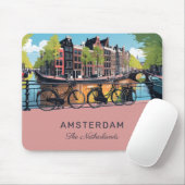 Aangepaste tekst Amsterdam Muismat (Met muis)