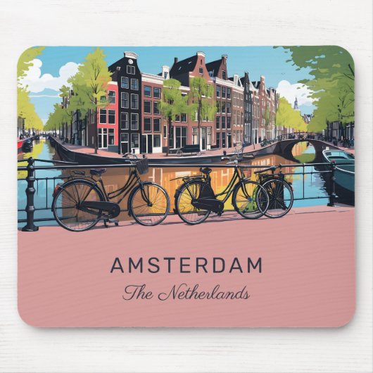 Aangepaste tekst Amsterdam Muismat (Voorkant)