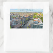 Aangepaste tekst Amsterdam Rechthoekige Sticker (Tas)