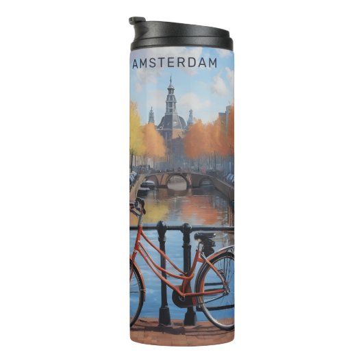 Aangepaste tekst Amsterdam Thermosbeker (Geroteerd rechts)