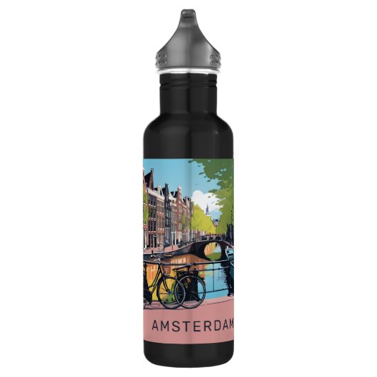 Aangepaste tekst Amsterdam Waterfles (Rechts)