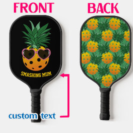 Aangepaste tekst 🍍 🍍 ananas, tweezijdig pickleball paddle