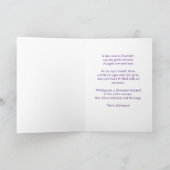 Aangepaste tekst Angel Christmas Kaart (Binnen)