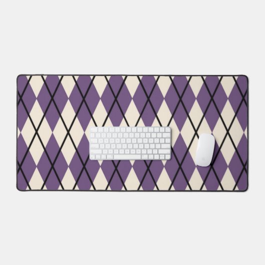 Aangepaste tekst Argyle geruite bureaumat (Keyboard & Muis)