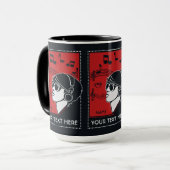 Aangepaste tekst Art Deco Music-mokken Mok (Voorkant links)