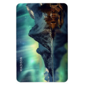 Aangepaste tekst Aurora Borealis Magneet (Verticaal)