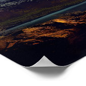 Aangepaste tekst Aurora Borealis Poster (Hoek)