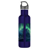 Aangepaste tekst Aurora Borealis Waterfles (Achterkant)