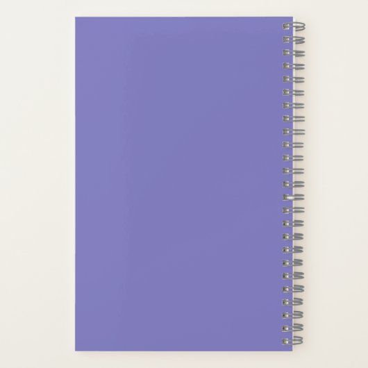 Aangepaste tekst Aussie Fetch Fun Paarse spiraal A Notitieboek (Achterkant)