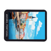 Aangepaste tekst Aveiro Portugal Magneet (Horizontaal)