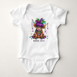 Aangepaste tekst Baby Girl Schattige Mardi Gras Hi Romper