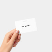 Aangepaste tekst  badge (Handheld)