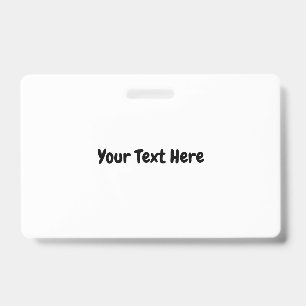 Aangepaste tekst badge